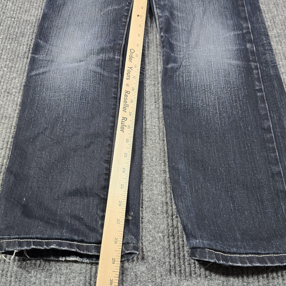 Guess Jeans Mens 30 Blue‎ Medium Wash Rebel Regular Straight Denim Distressed - Picture 16 of 16